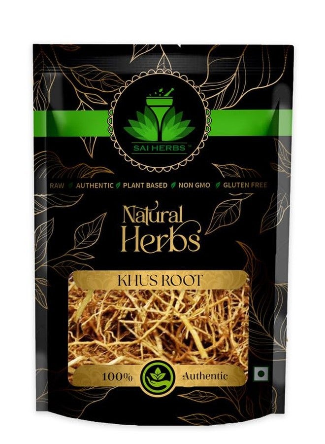 SAI HERBS أعشاب ساي جذر خوس - جذور نجيل الهند - لافانشا - خاص جاد - فيلاميشام - راماتشام - أوسيرا - كريسوبوجون زيزانيويدس - فيتيفيريا زيزانيويدس - نقي وطبيعي (100 جرام) - Image 1